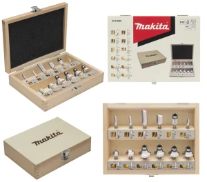 Zestaw frezów Makita 6mm 12szt.