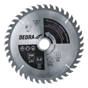 Piła tarczowa do drewna Dedra 250x30mm 80z