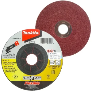 Elastyczna tarcza szlifierska do metalu Makita B 53110 125x4