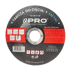 Tarcza tnąca do metalu 125x1mm Pro