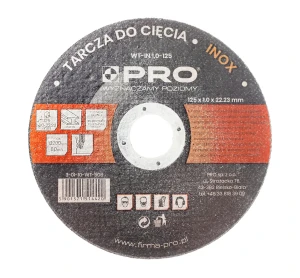 Tarcza tnąca do metalu INOX 125x1mm Pro