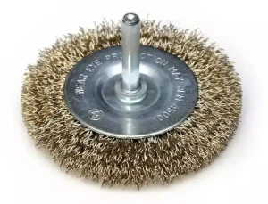 Szczotka druciana tarczowa mosiądzowana 75mm