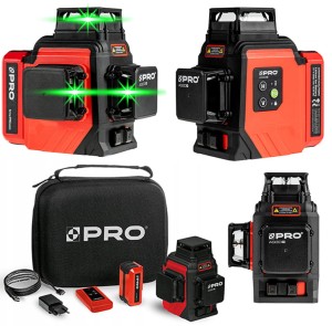 LASER KRZYŻOWY ZIELONY PRO AQ3DG  3x360°