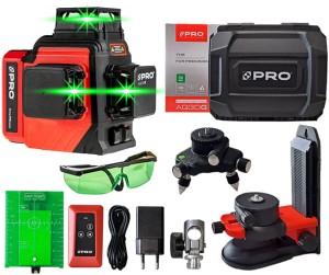 LASER KRZYŻOWY ZIELONY PRO AQ3DG  3x360°