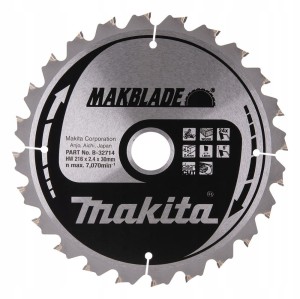 TARCZA TNĄCA MAKBLADE 216x30MM 24Z MAKITA B-32714