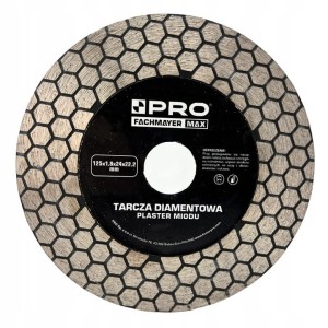 TARCZA DIAMENTOWA PLASTER MIODU 125 MM PRO FACHMAYER