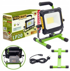 Reflektor budowlany akumulatorowo-sieciowy Procraft LP20