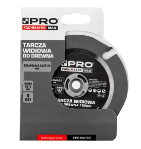 Tarcza widiowa do drewna na szlifierkę kątową 125mm 4 zęby