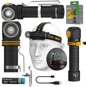 ARMYTEK Latarka Czołowa Rowerowa Elf C2 USB-C Akumulator Białe 1100lm