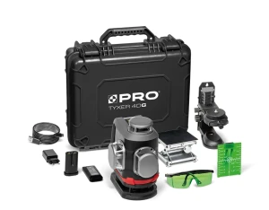Zielony laser krzyżowy PRO TYXER 4DG Zestaw Plus 4x360
