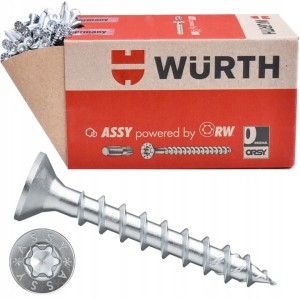 WURTH WKRĘTY ASSY 3.5x16 DO ZAWIASÓW 1000 szt.