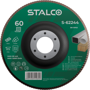 Tarcza Ścierna Listkowa 125mm GR40 Stalco S-62241