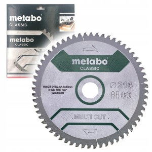 Piła Tarczowa Classic Multi Cut 216x30 Z60 Metabo 628066000