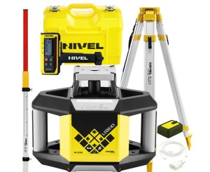 Niwelator Laserowy Rotacyjny NL320R DIGITAL+ Statyw SJJ1+Łata LS-24 Nivel System 