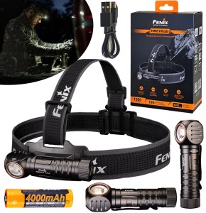 Latarka Czołowa Kątowa Fenix HM61R V3.0 1800 lm RED 195m USB-C IP68 Czujnik