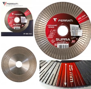 Tarcza Diamentowa Tnąca i Szlifująca SUPRA 125mm Ferrati