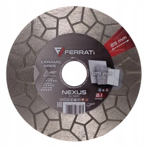 Tarcza Diamentowa Tnąca i Szlifująca 125mm NEXUS Ferrati F20207
